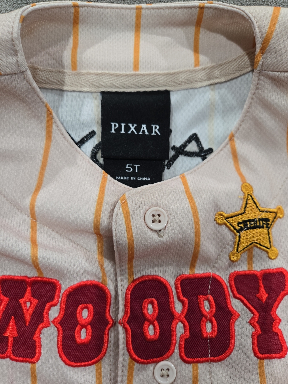 Disney Pixar Toy Story Woody Baseball Jersey — BoxLunch Exclusive - Picture 2 of 5